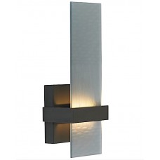 Hand-carved Glass Wall Sconce