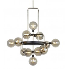 Contemporary Chandelier with Glass Globes