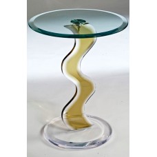 Acrylic and Glass End Table