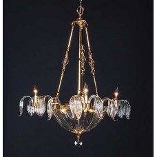 Hand Blown Optic Crystal Chandelier