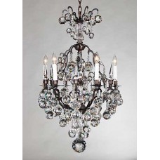 Versailles Chandelier with Faceted Crystals