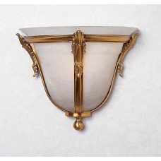 Bronze And Scavo Glass Wall Sconce