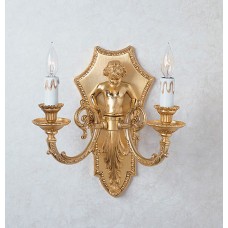 Bronze Caryatid Wall Sconce