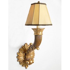 Wood Wall Sconce with Shade