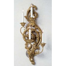Florentine Carved Wood Wall Sconce