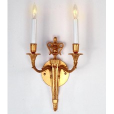 Bronze Wall Sconce Gold Finish