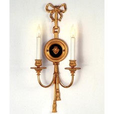 Bronze Wall Sconce Gold Finish with Black