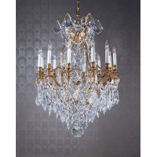 Bronze Chandelier with Swarovski Strass Crystal