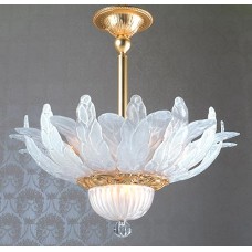 Satin Murano Flush Mount