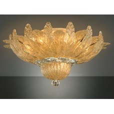 Murano Flush Mount Gold Murine