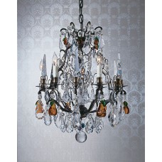 Versailles Chandelier Adorned with Crystal Fruit