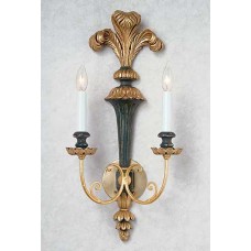 Carved Wooden Sconce with Plummage