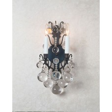 Versailles Wall Sconce with Crystal Spheres