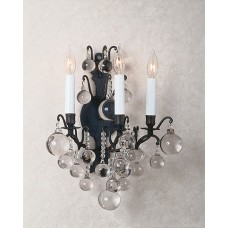 Versailles Wall Sconce with Crystal Spheres