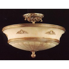 Antique Alabaster Semi-flush Ceiling Mount