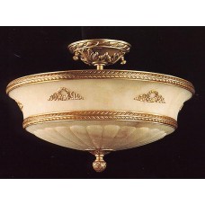 Antique Alabaster Semi-flush Ceiling Mount