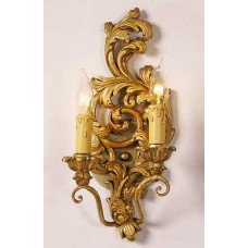 Carved Wood Sconce