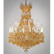 Versailles Chandelier with Amber Moons