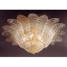 Murano glass flush mount