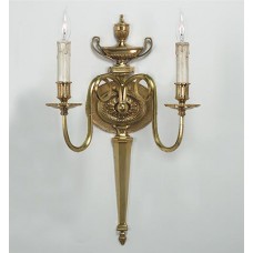 Bronze Wall Sconce with Urn Detail