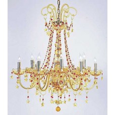 Amber Bohemian Chandelier