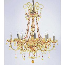 Amber Bohemian Chandelier