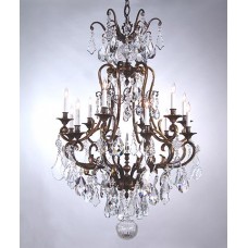 Cast Bronze Chandelier