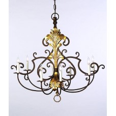 Flat iron chandelier