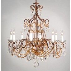 Iron Chandelier with Swarovski