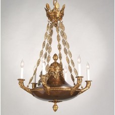 Classical Empire Bronze Chandelier