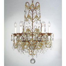 Iron Chandelier with Swarovski