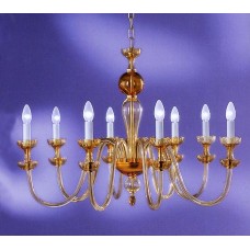 Amber Murano Glass Chandelier