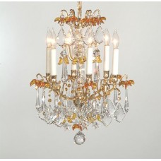 Versailles Chandelier with Swarovski Amber Moons