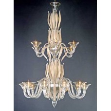 Murano Large Two-Tier Chandelier