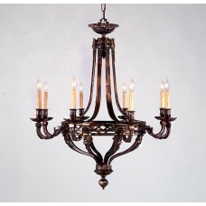 Sandcast Bronze Chandelier