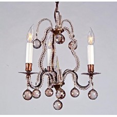 Petit Sandcast Bronze Chandelier