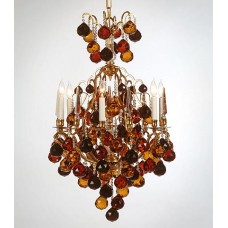 Versailles Chandelier with Colored Spheres