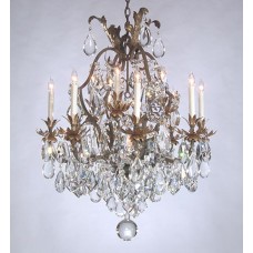 Overdressed Iron Chandelier