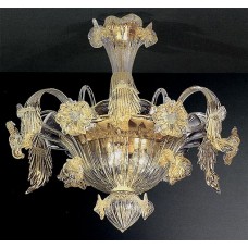 Semi-Flush Venetian Chandelier