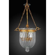 Bronze Lantern with Optical Crystal