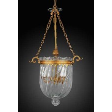 Bronze Lantern with Optical Crystal