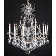 Bronze Chandelier with Crystals